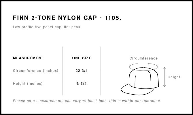 Finn Two-Tone Nylon Cap | 1105 25