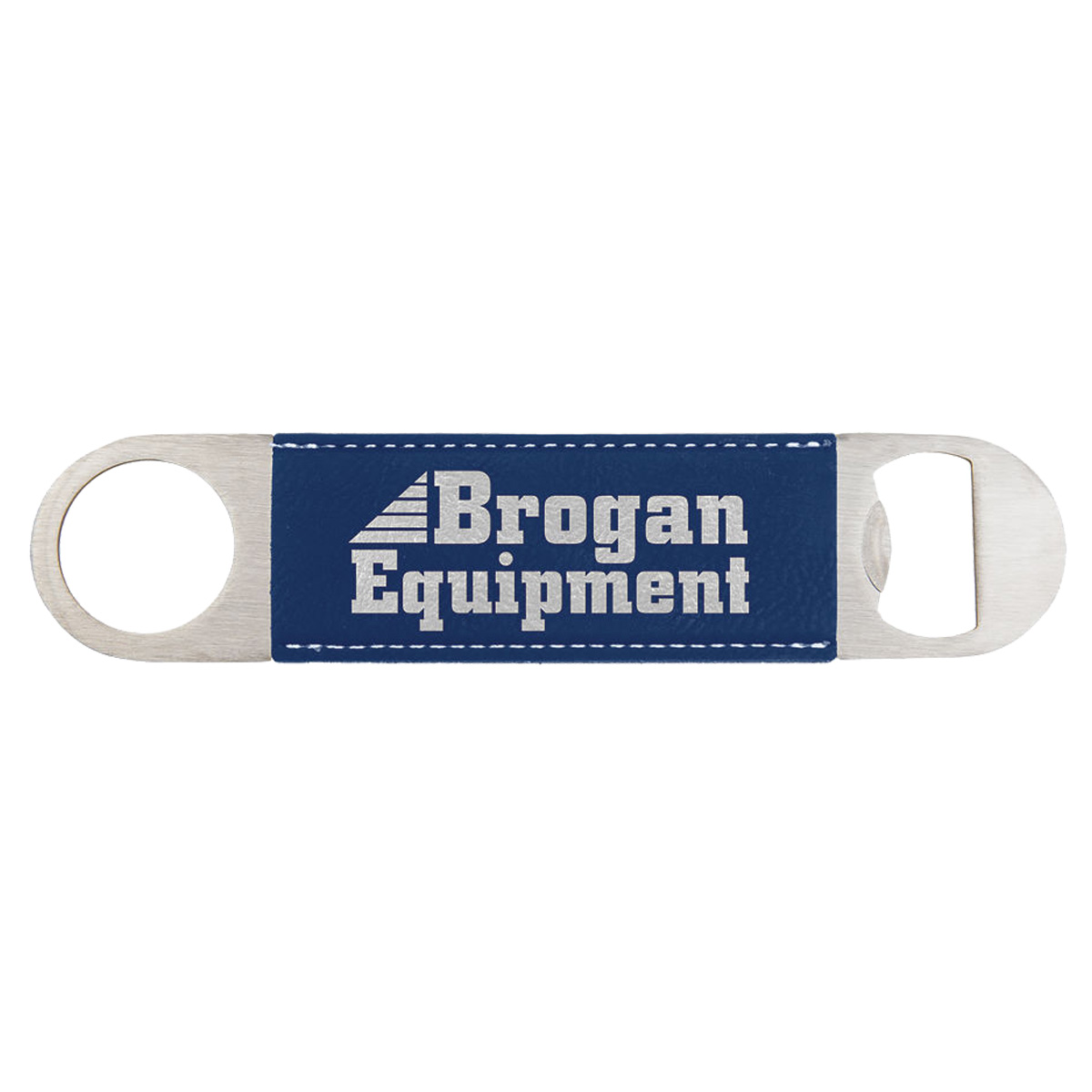 Blue/Silver Leatherette Bottle Opener