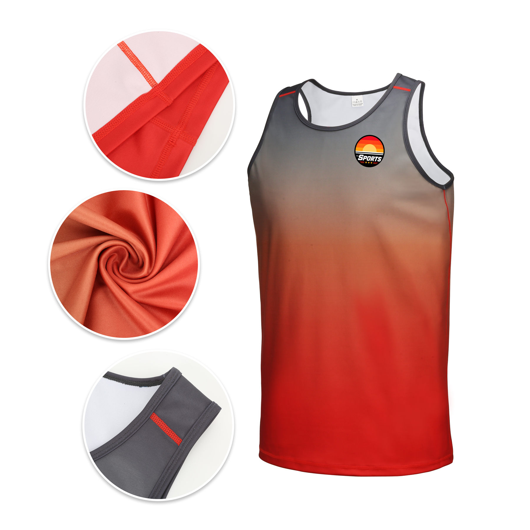 Custom Sleeveless Workout Tank Top Shirt (Full Color) 5