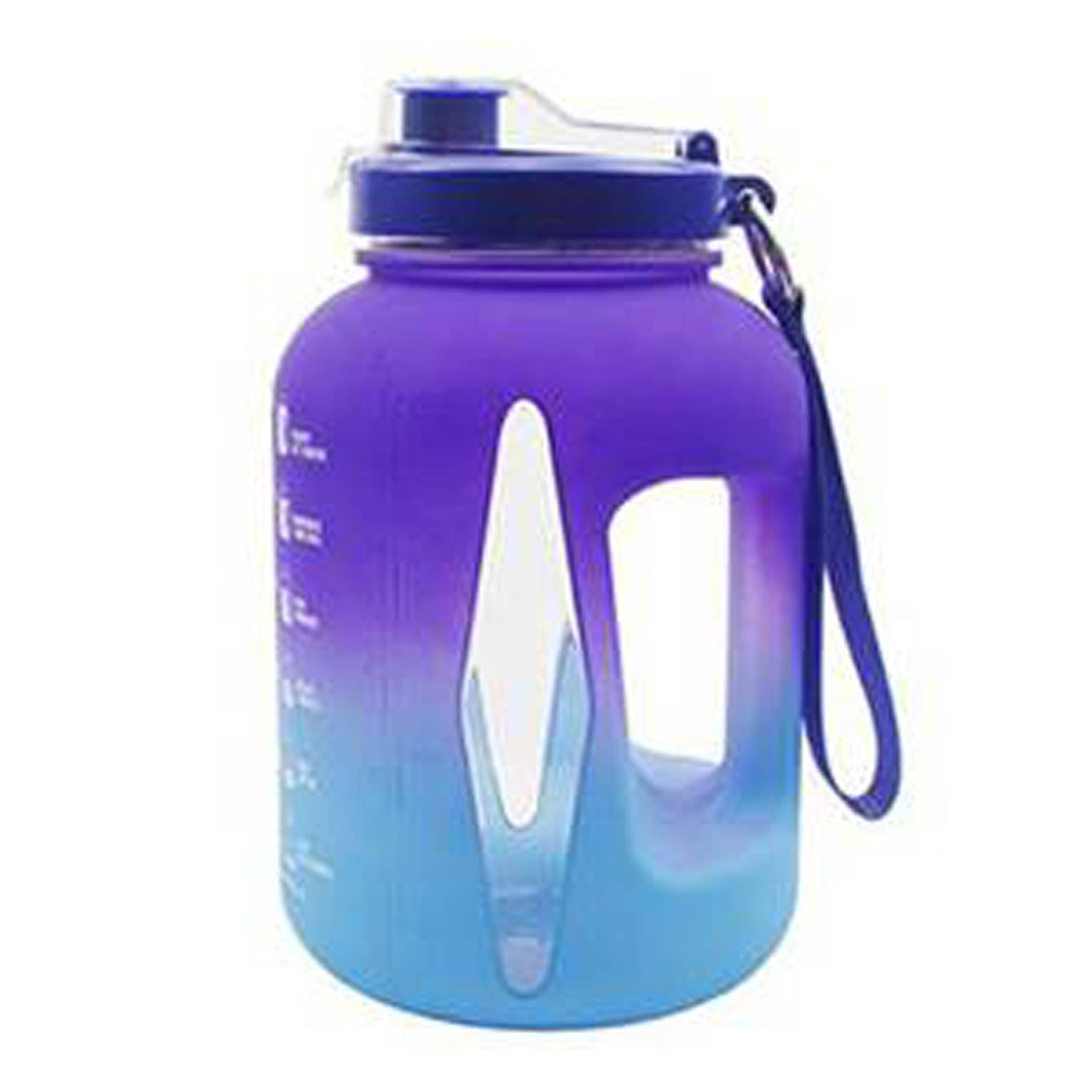 74 Oz Plastic Sports Water Bottle w/ Carrying Rope 11