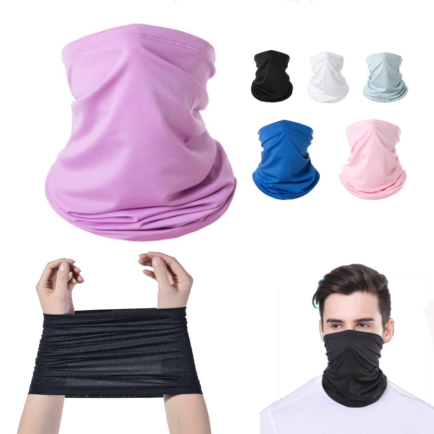 Outdoor Sunscreen Bib Ice Silk Milk Magic Turban 1