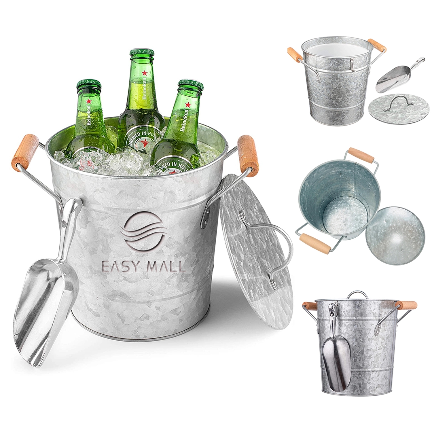 Royalty Art Vintage Ice Bucket with Lid 2