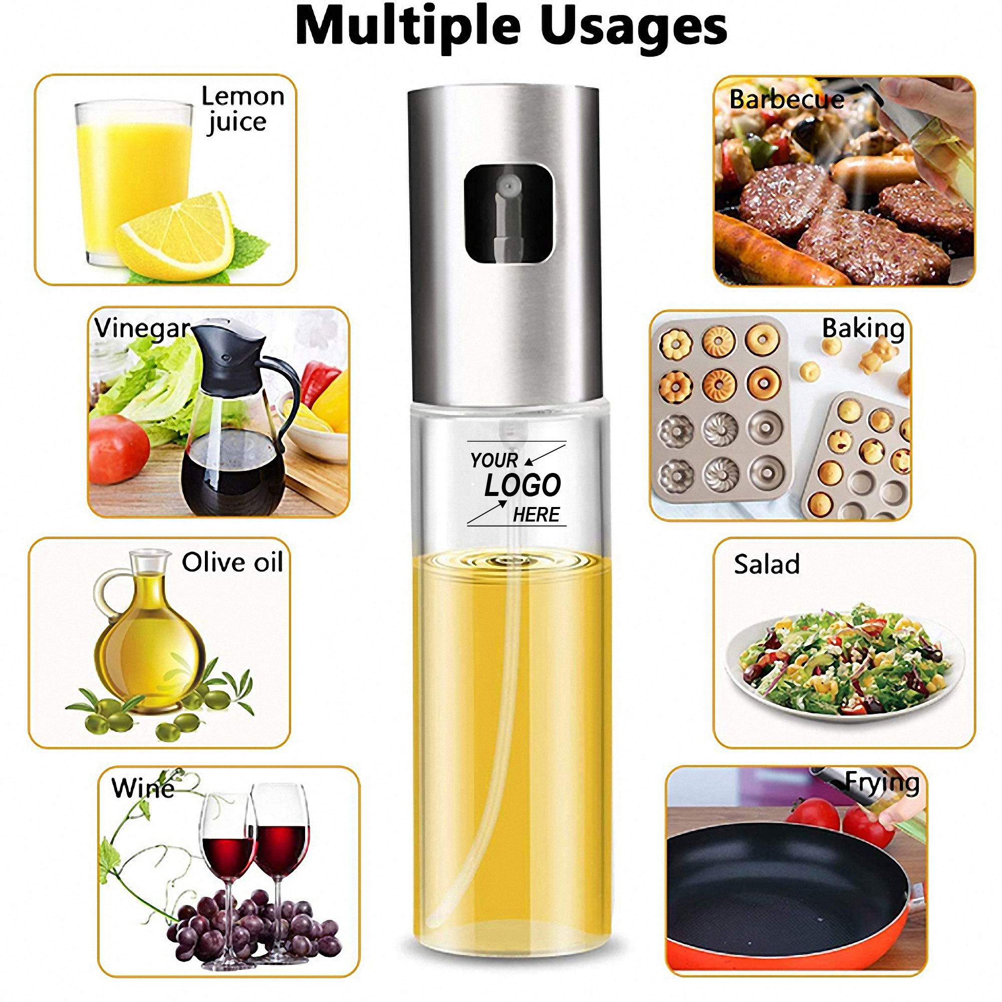 BPA-Free Refillable Glass Spray Bottle
