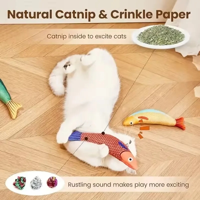 Fish Shaped Catnip Toys 5