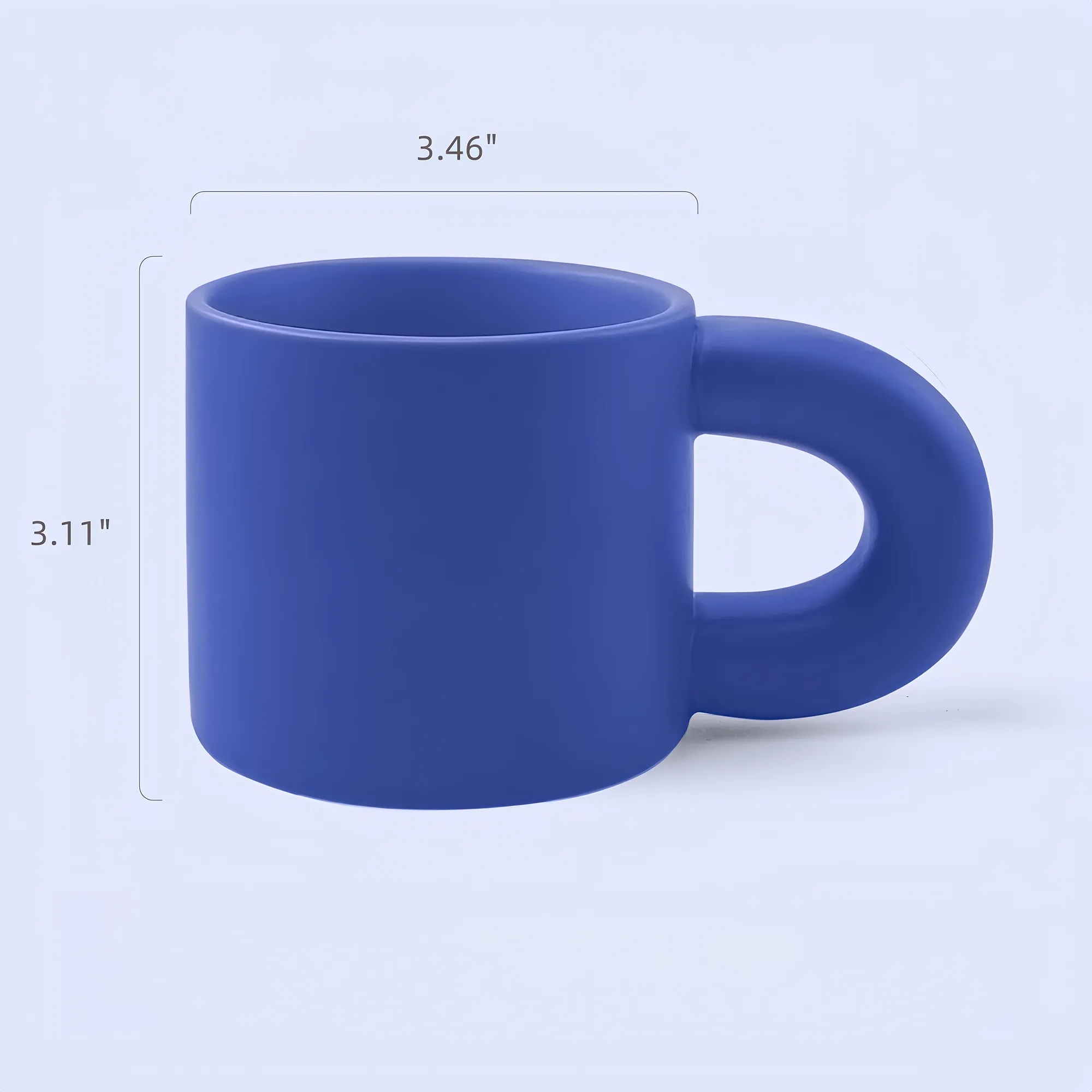 Large Ceramic Mug With Chunky Handle 4
