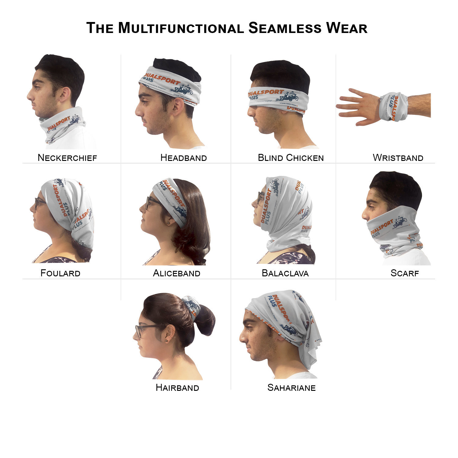 72 Hr Fast Ship - Domestic Made Sublimated Multifunction Tubular Headwear (Fandana Bandana) 13