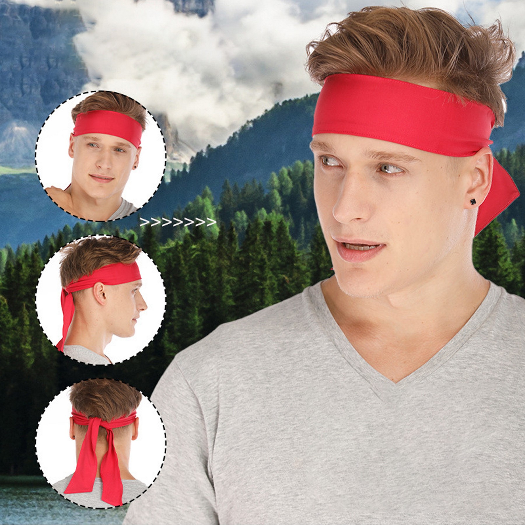 Adjustable Soft Sport Headband 3