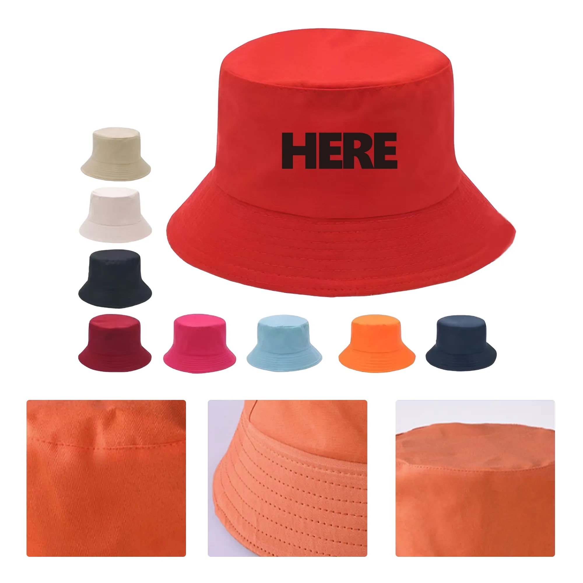 MOQ50 Embroidered Outdoor Sun Hat 2