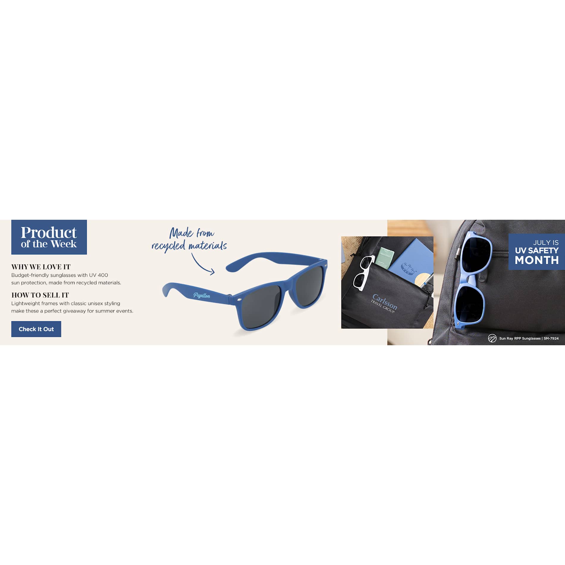 Sun Ray Recycled Sunglasses 112
