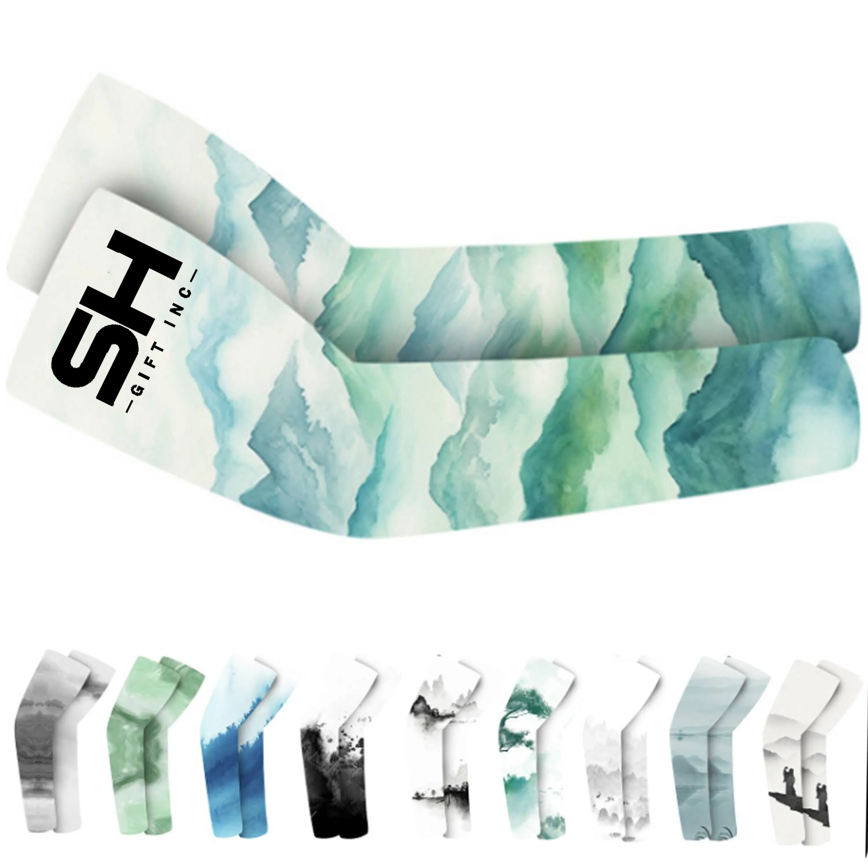 Landscape Painting Cooling Arm Sleeves 2