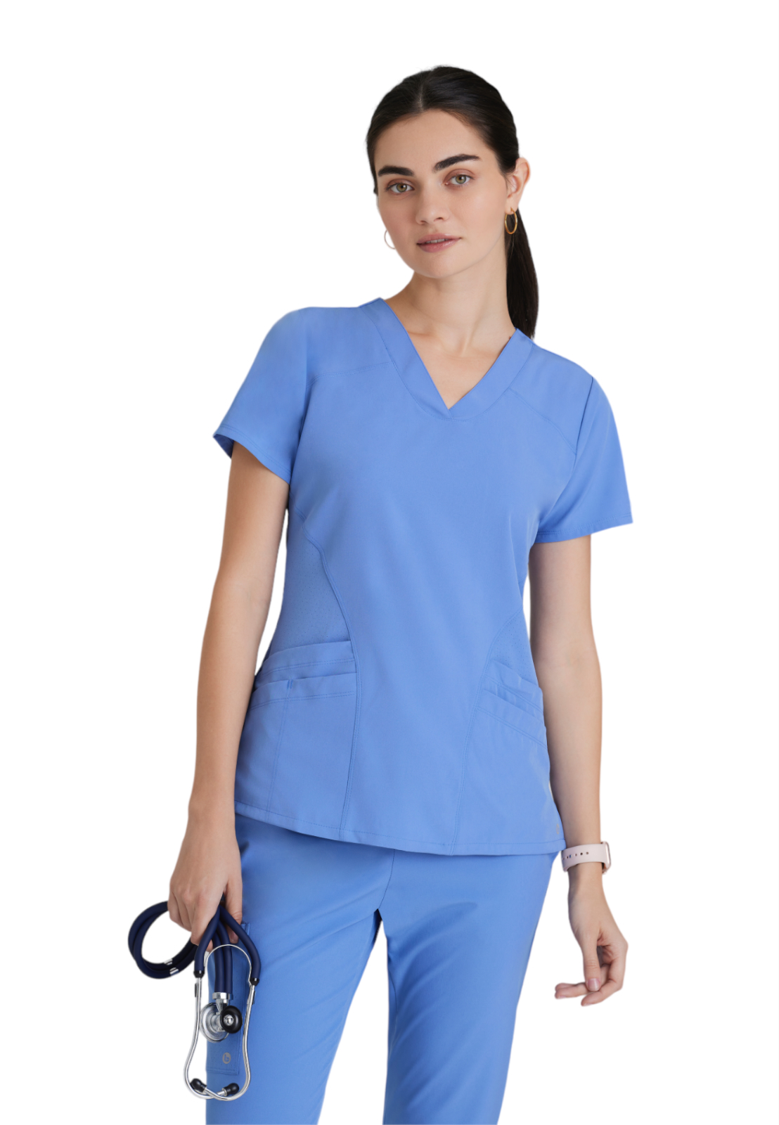 Barco One - Women's Five-Pocket V-Neck Pulse Scrub Top 19