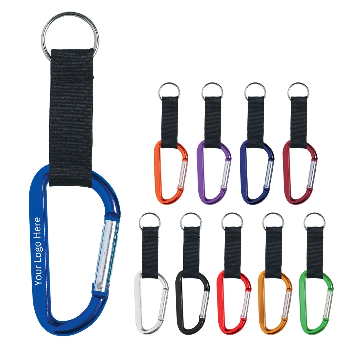 Carabiner with 2.5" Strap 1