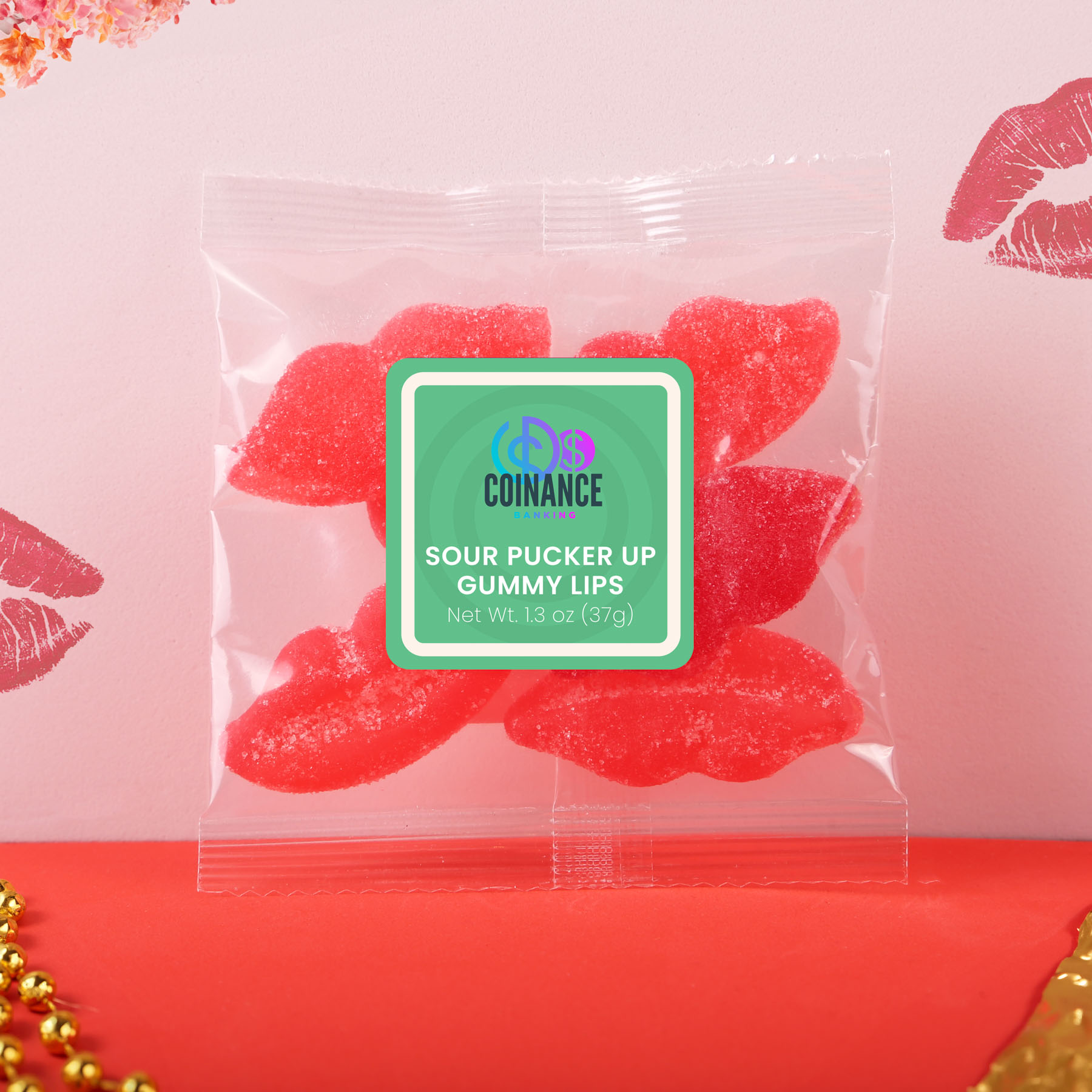 Jelly Belly® Sour Pucker Lips: Taster Packet 2