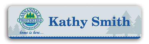 Nameplate w/Rounded Corners (8"x2") Rectangle