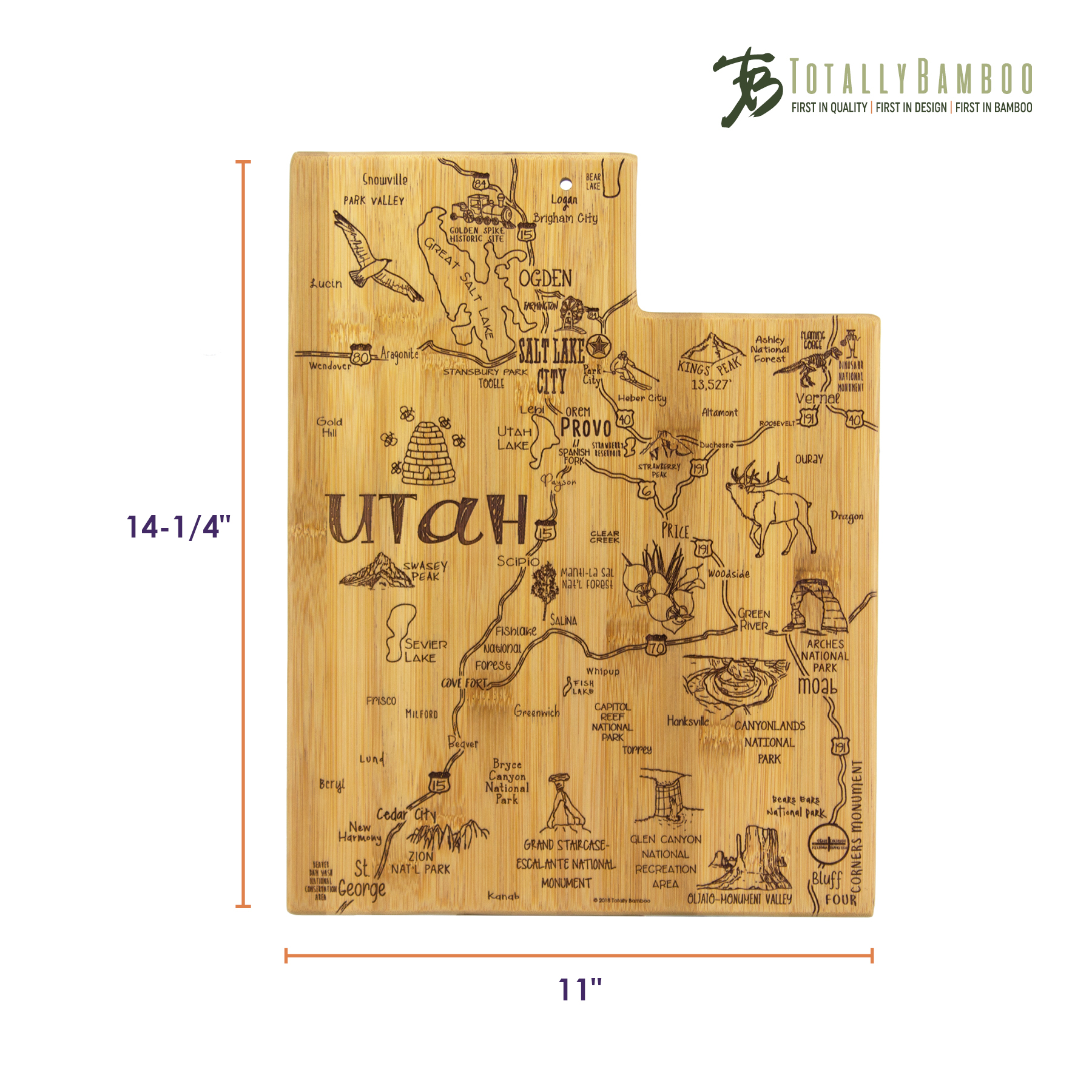 Destination Utah Cutting & Serving Board 4