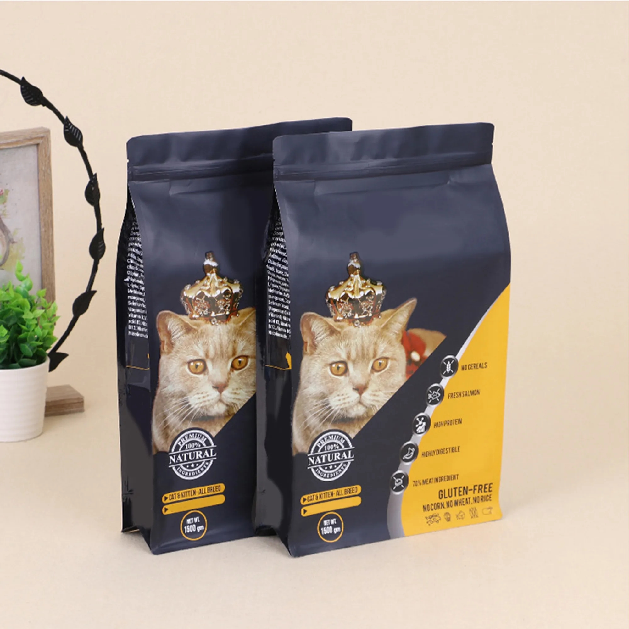 Resealable Pet Food Pouch With Aluminum Foil Layer 5