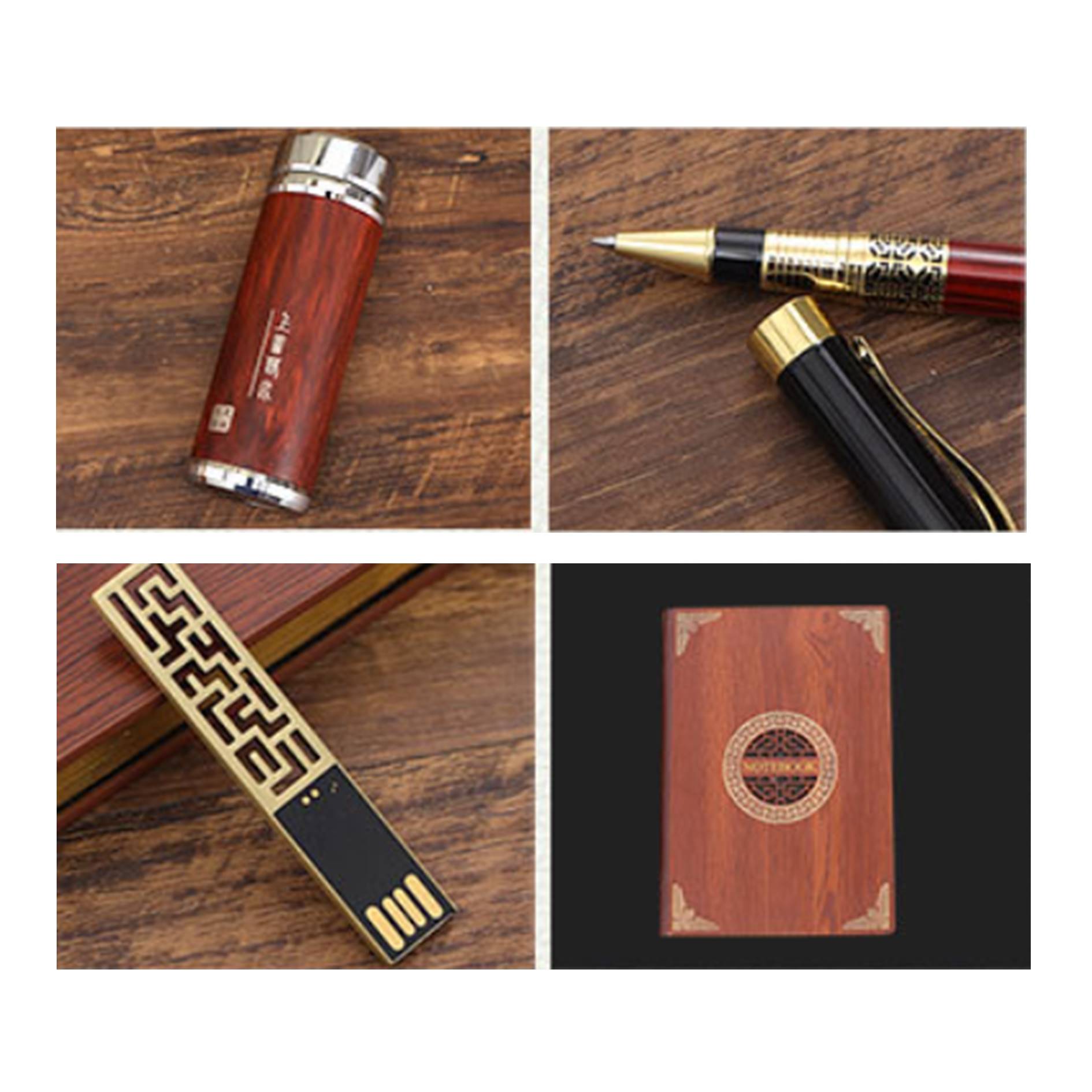 Notebook Flash Drive And Pen Gift Set 4