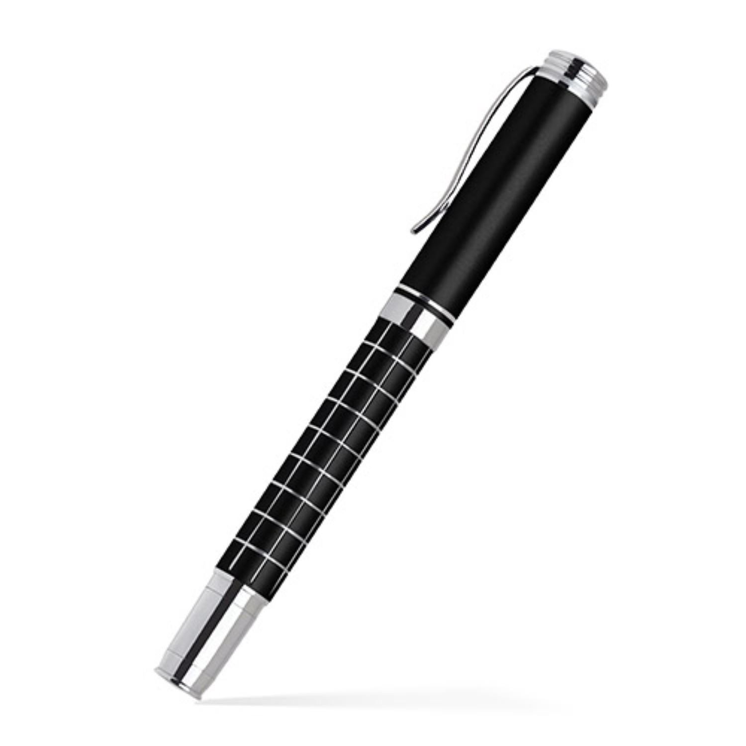 Grid Barrel Rollerball Metal Pen 5