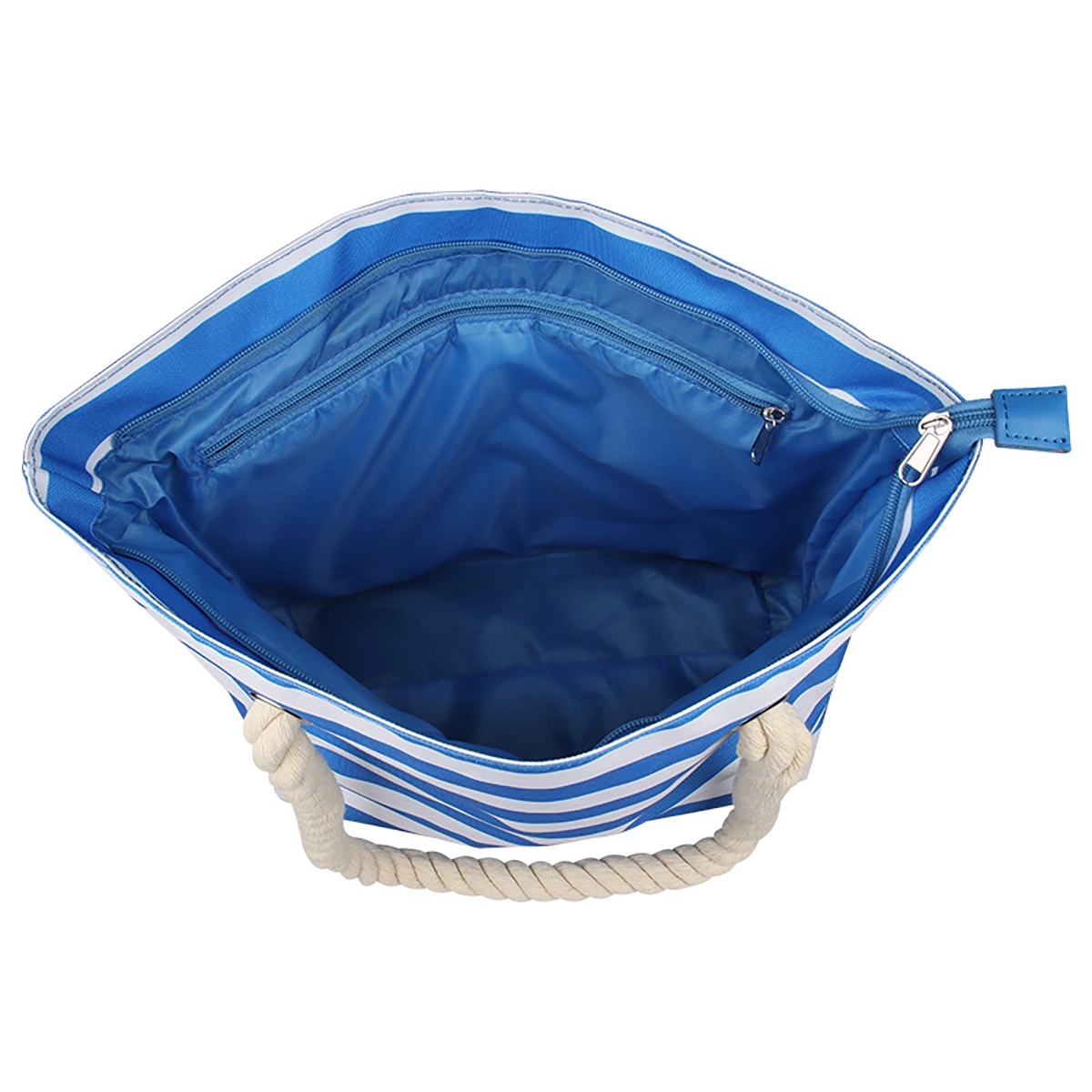 Beach Wine Tote Bag With Hidden Insulated Compartment 6