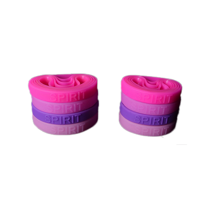 Individually Packaged Embossed Silicone Wristband 1