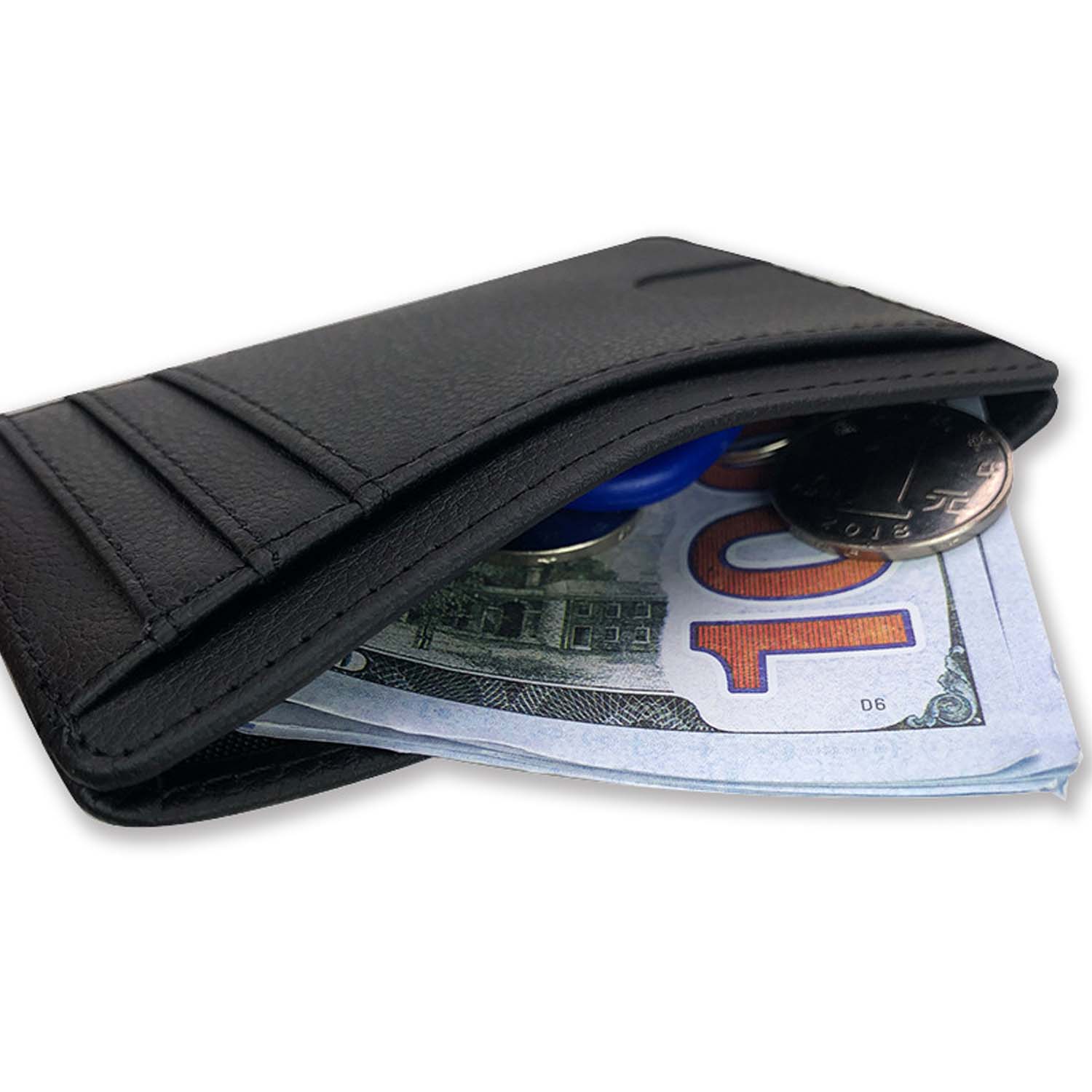 PU Leather RFID Card Holder Wallet 5