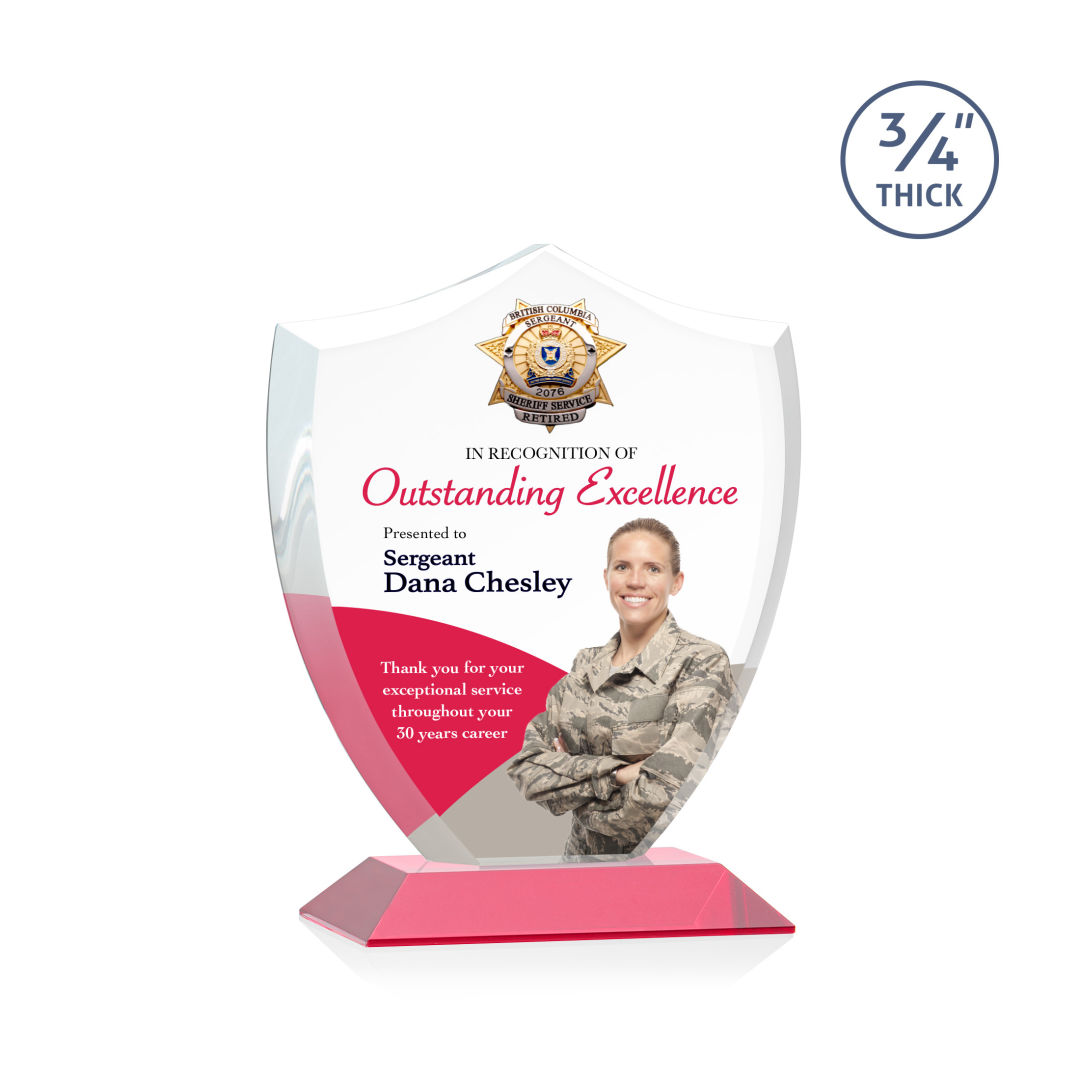 Scudo Shield VividPrint™ Award - Red 2