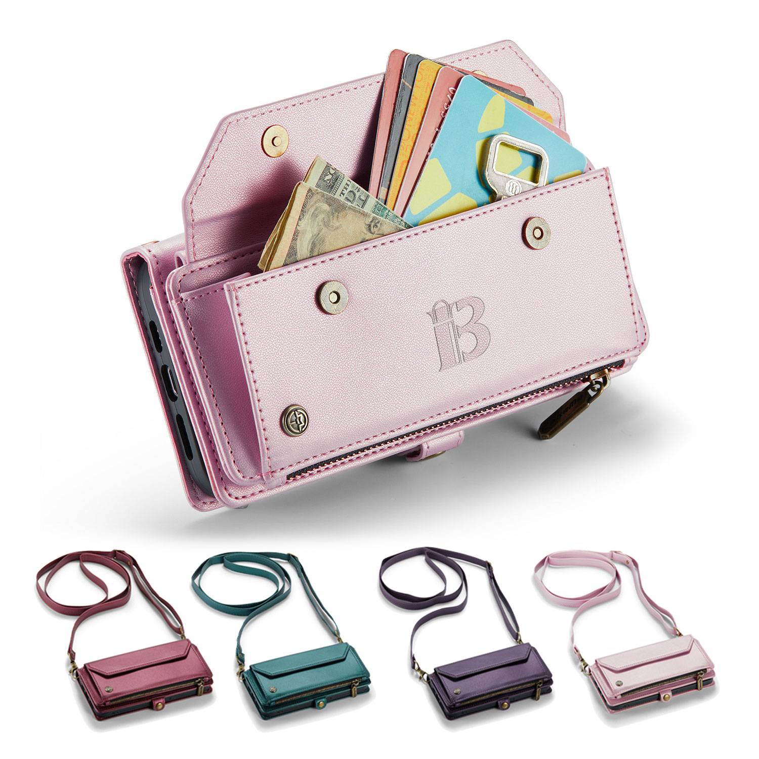 Apple 15promax Diagonal Zipper Bag Phone Protective Case 2