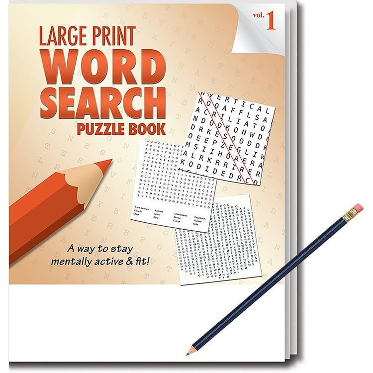 Word Search Puzzle Books - 32 Pages Pencil Included Large Print 1