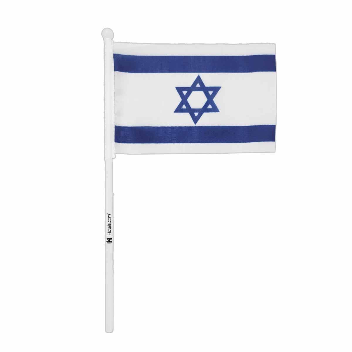 4"x6" Israel Flag With Black Plastic 10" Pole & Gold Spear - Israeli Flag 2