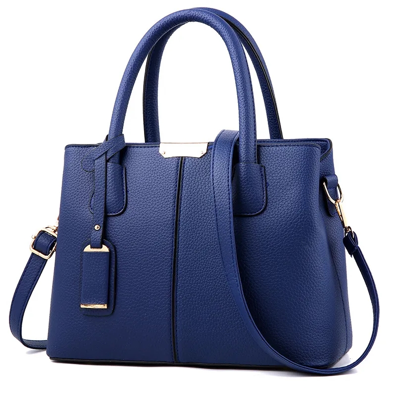 PU Lychee Handbag, custom tote bag with logo imprint 4