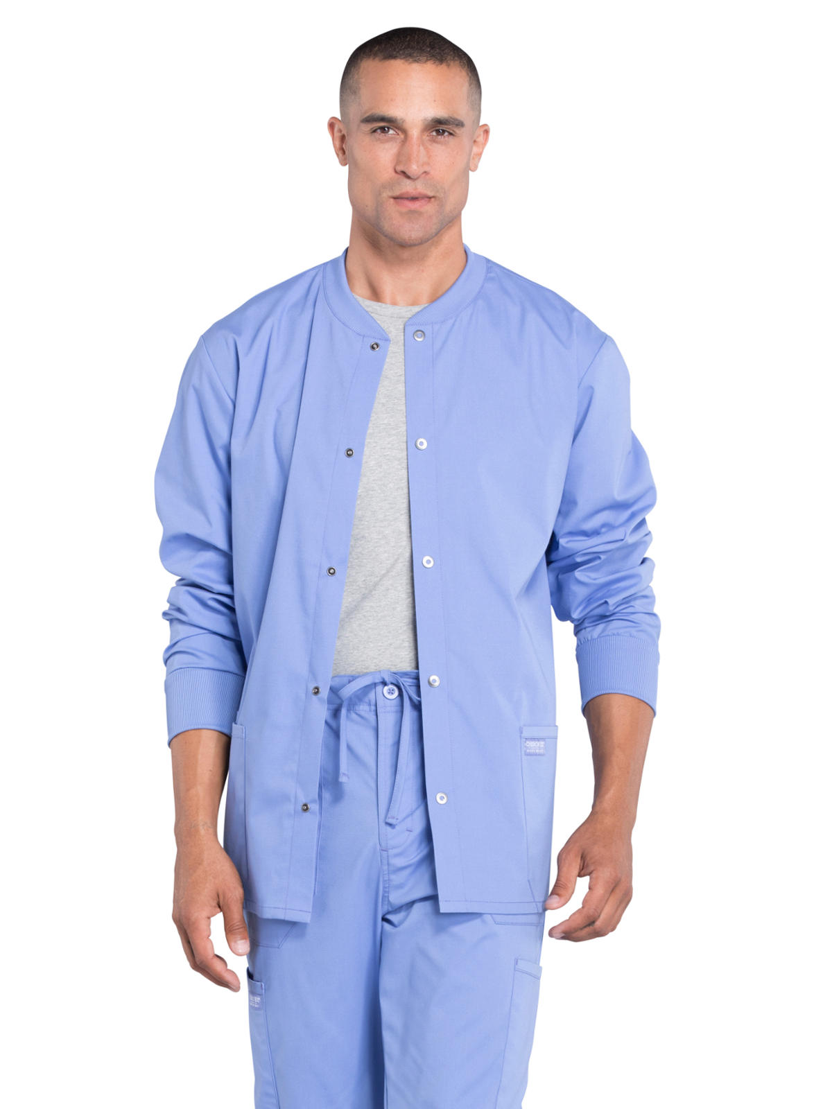 Cherokee - Workwear Professionals - Men's Snap Front Jacket 5