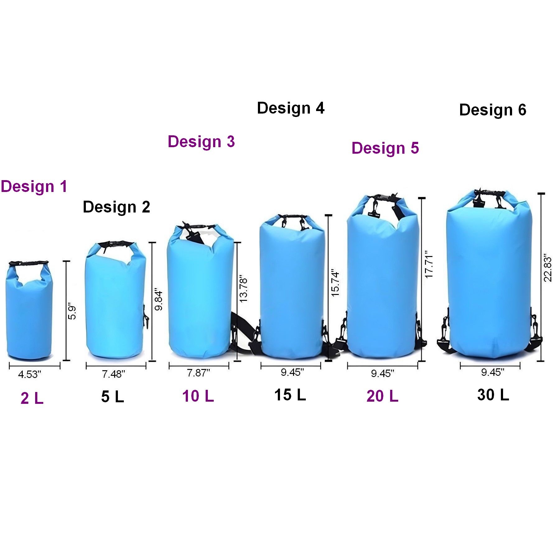 10L Waterproof Dry Bag Foldable Floating Dry Sack 2