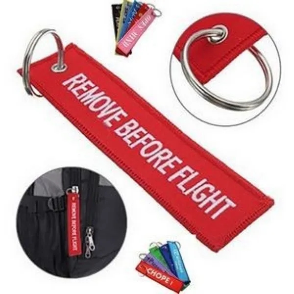 2-Sided Embroidery Luggage Keychain Tag 6