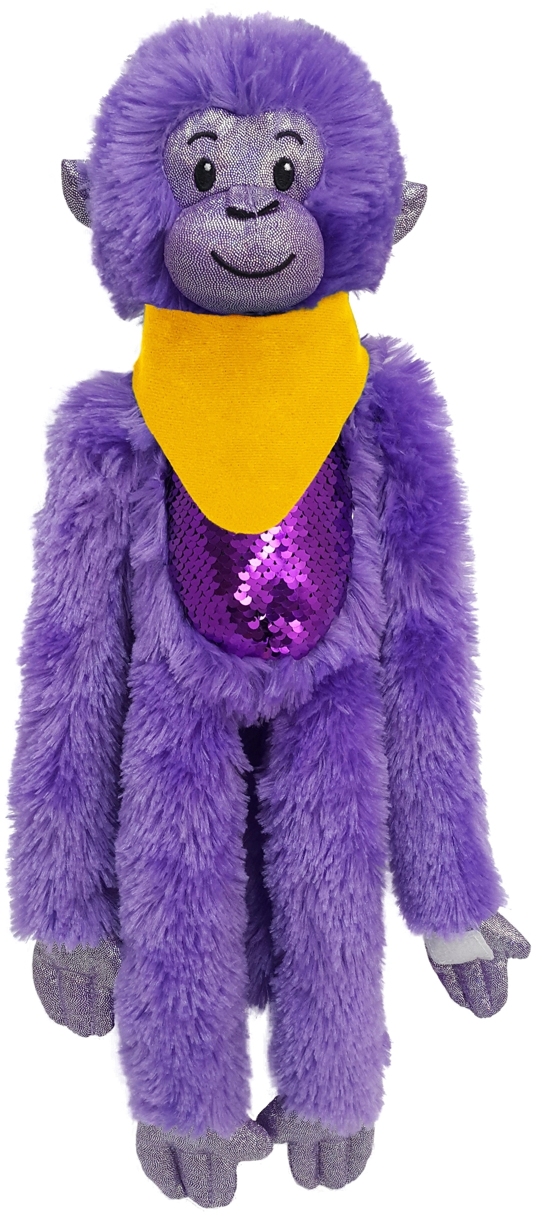 21" Purple Spider Monkey with Sequins 9