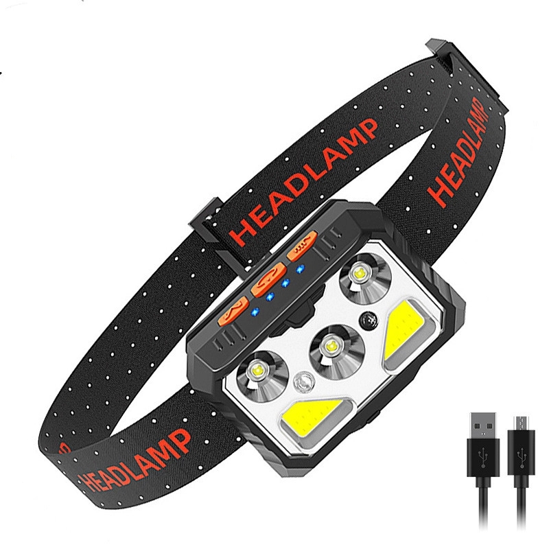 Built-in strong LED charging sensing headlamp 2