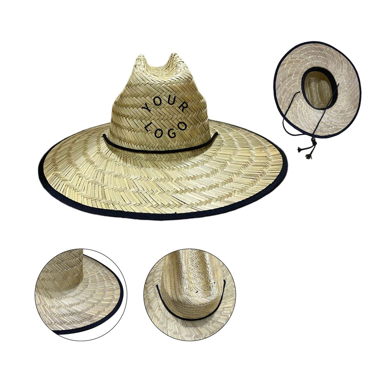 Unisex Wide Brim Straw Hat for Beach and Picnic 2