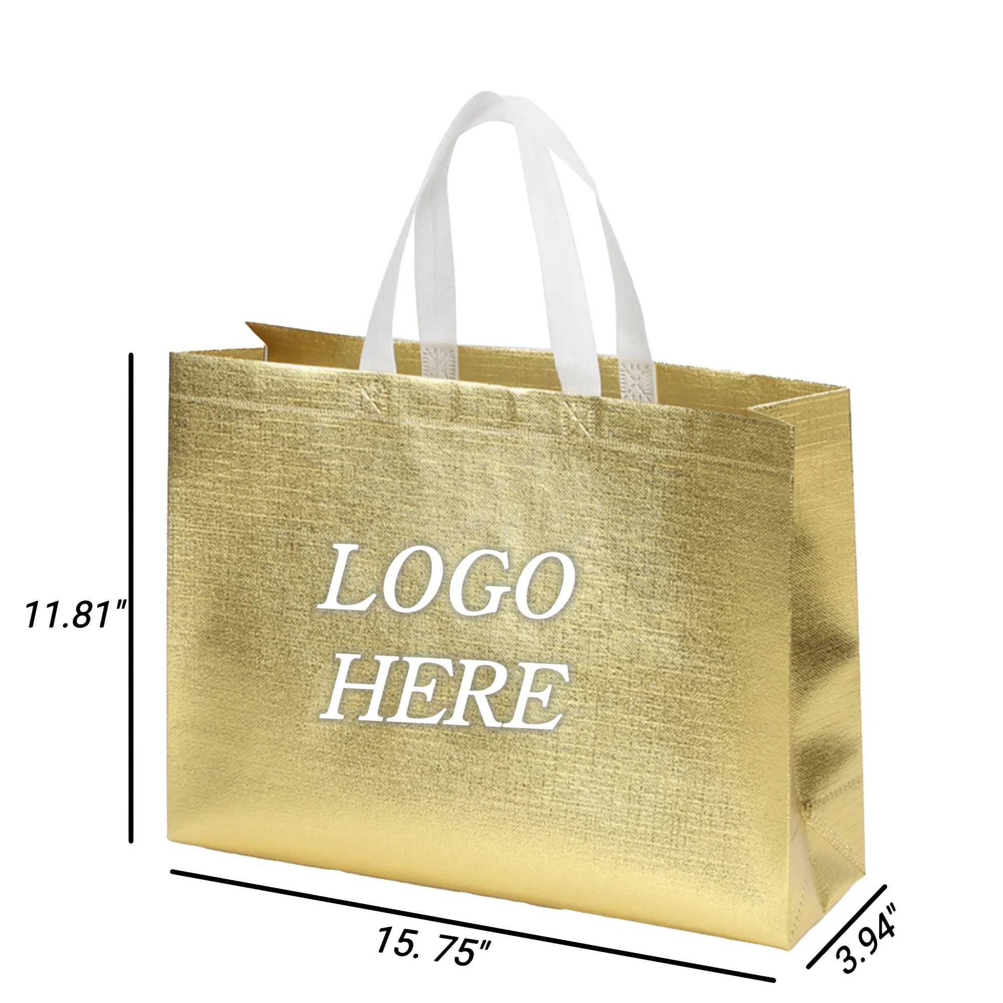 Metallic Laminated Non-Woven Gift Tote Bag 3