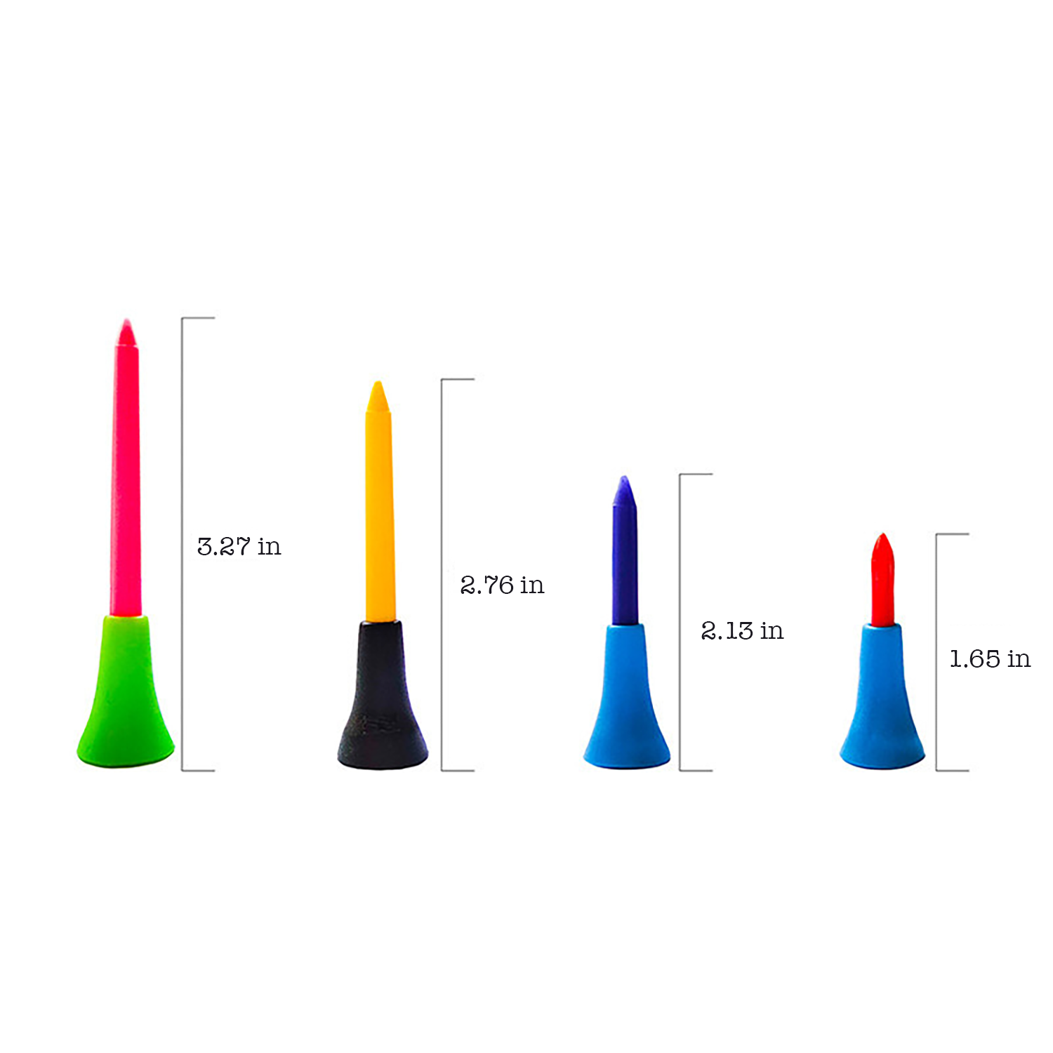 Rubber Top Plastic Golf Tees 3