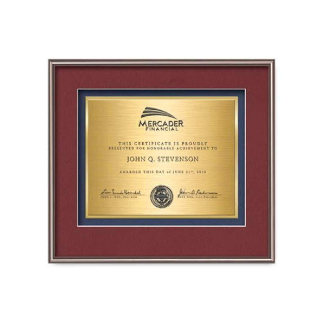Fenestra Certificate TexEtch - Bronze 6