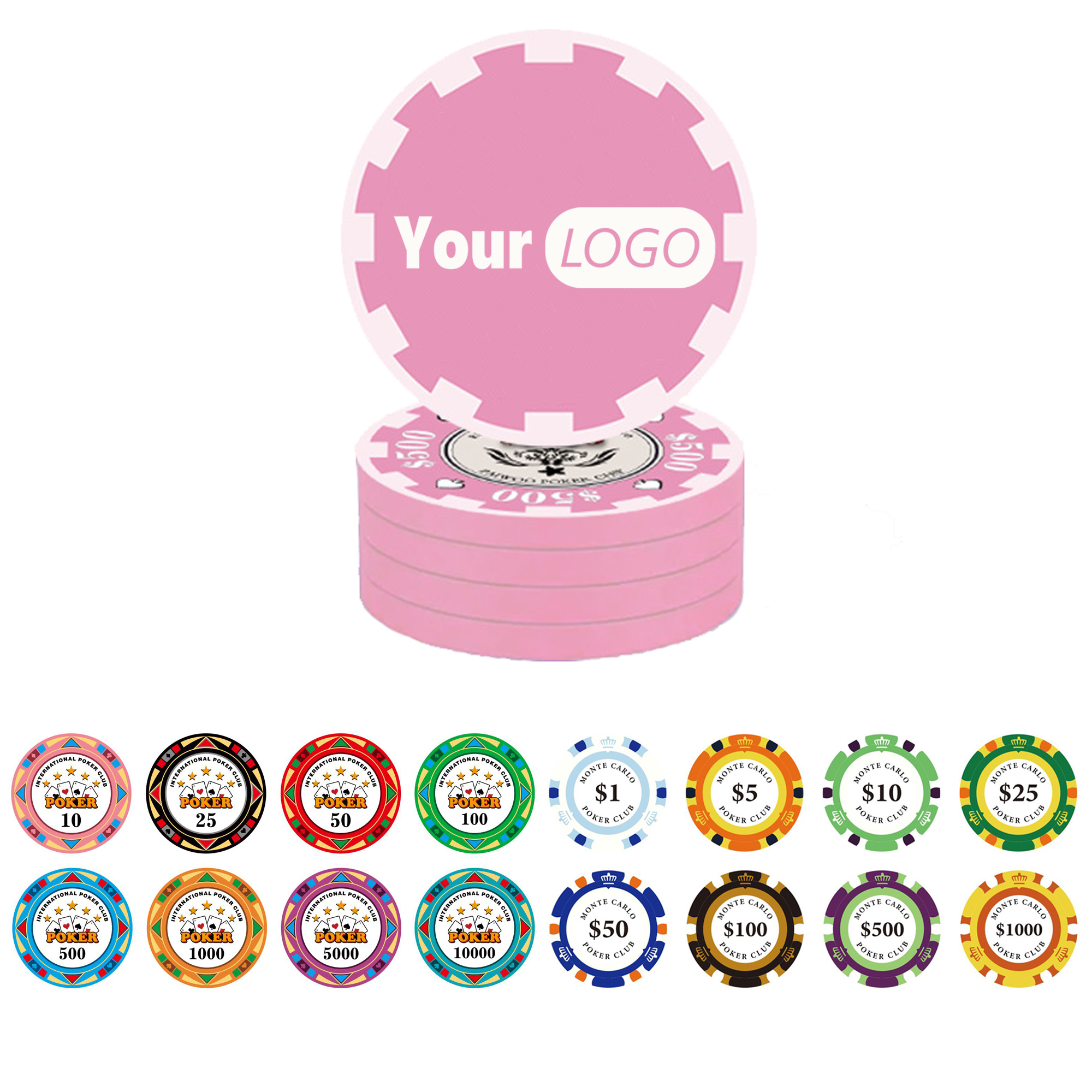 Full Color Ceramic Poker Chips MOQ50 2