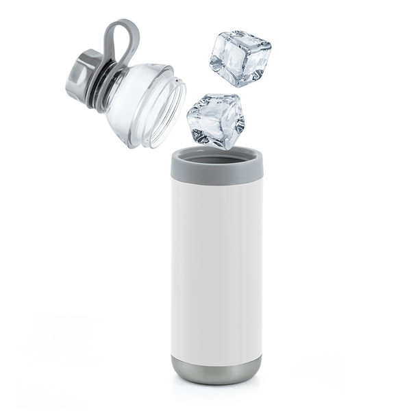 Dual Opening Stainless Steel Water Bottle - 20 Oz., custom water bottle with logo imprint 40