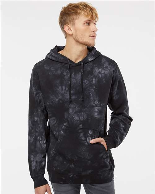Unisex Midweight Tie-Dyed Hooded Sweatshirt - PRM4500TD 58