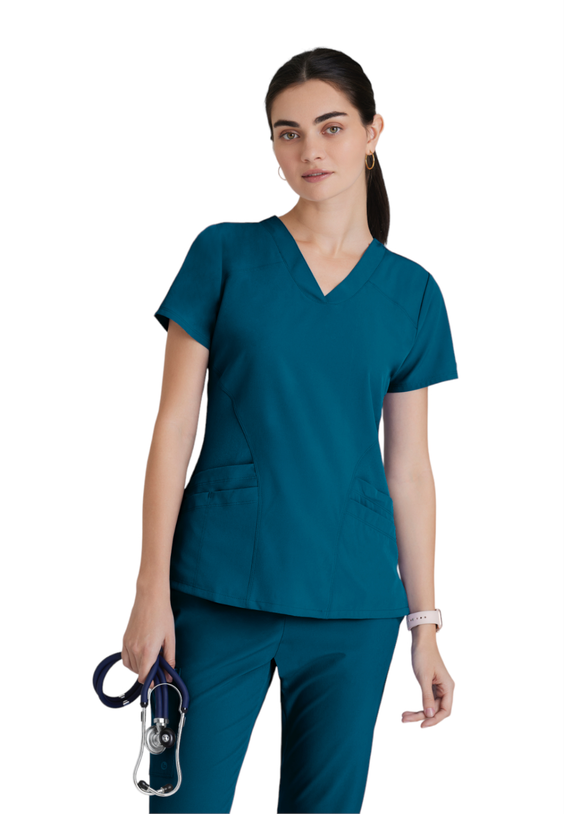 Barco One - Women's Five-Pocket V-Neck Pulse Scrub Top 25