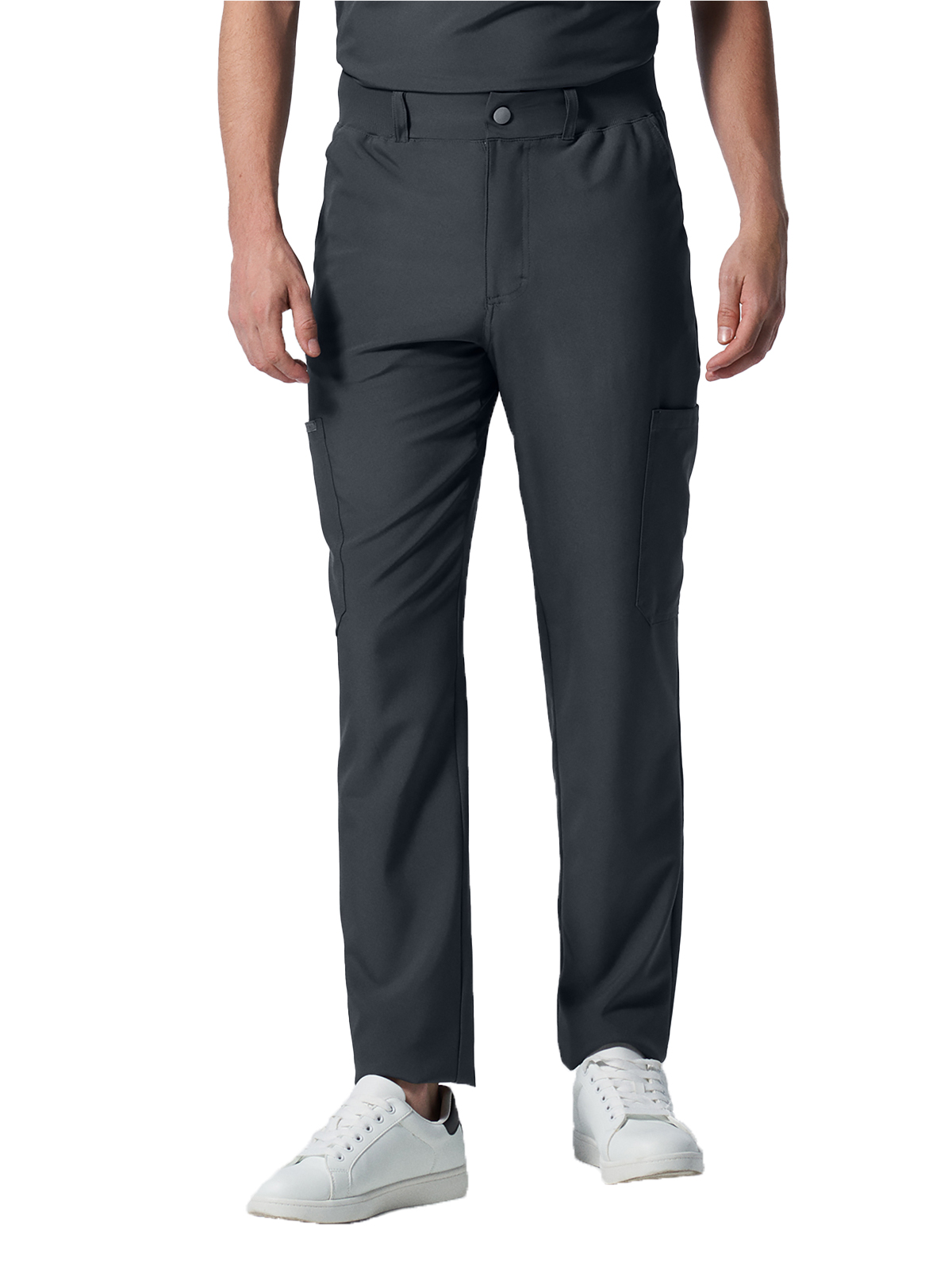 Landau - Forward - Men's Eight-Pocket Mid-Rise Rib-Knit Elastic Waist Cargo Pant 38