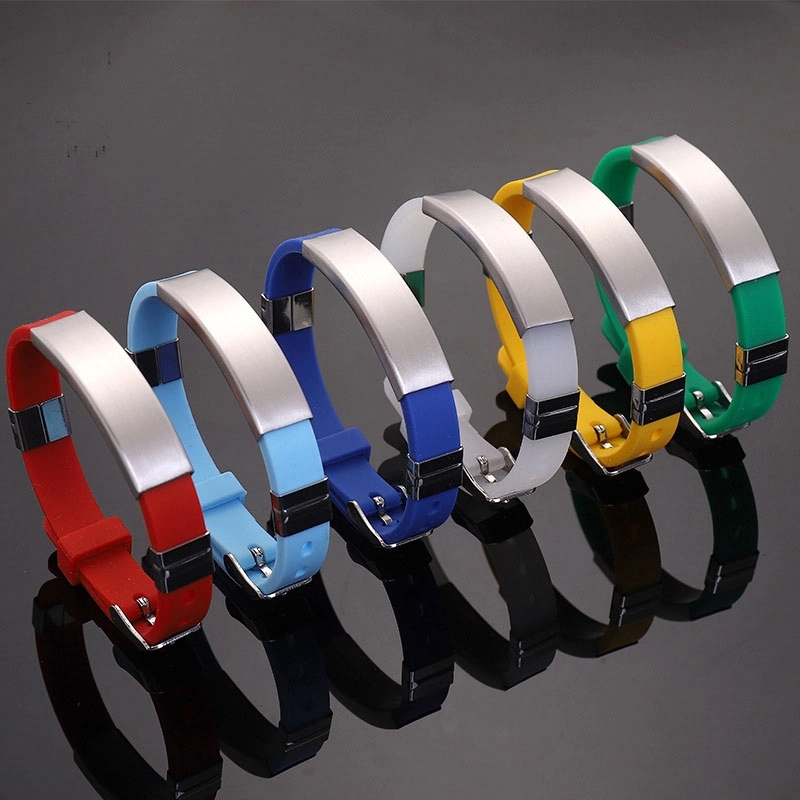 Adjustable Silicone Wristband Bracelets 2