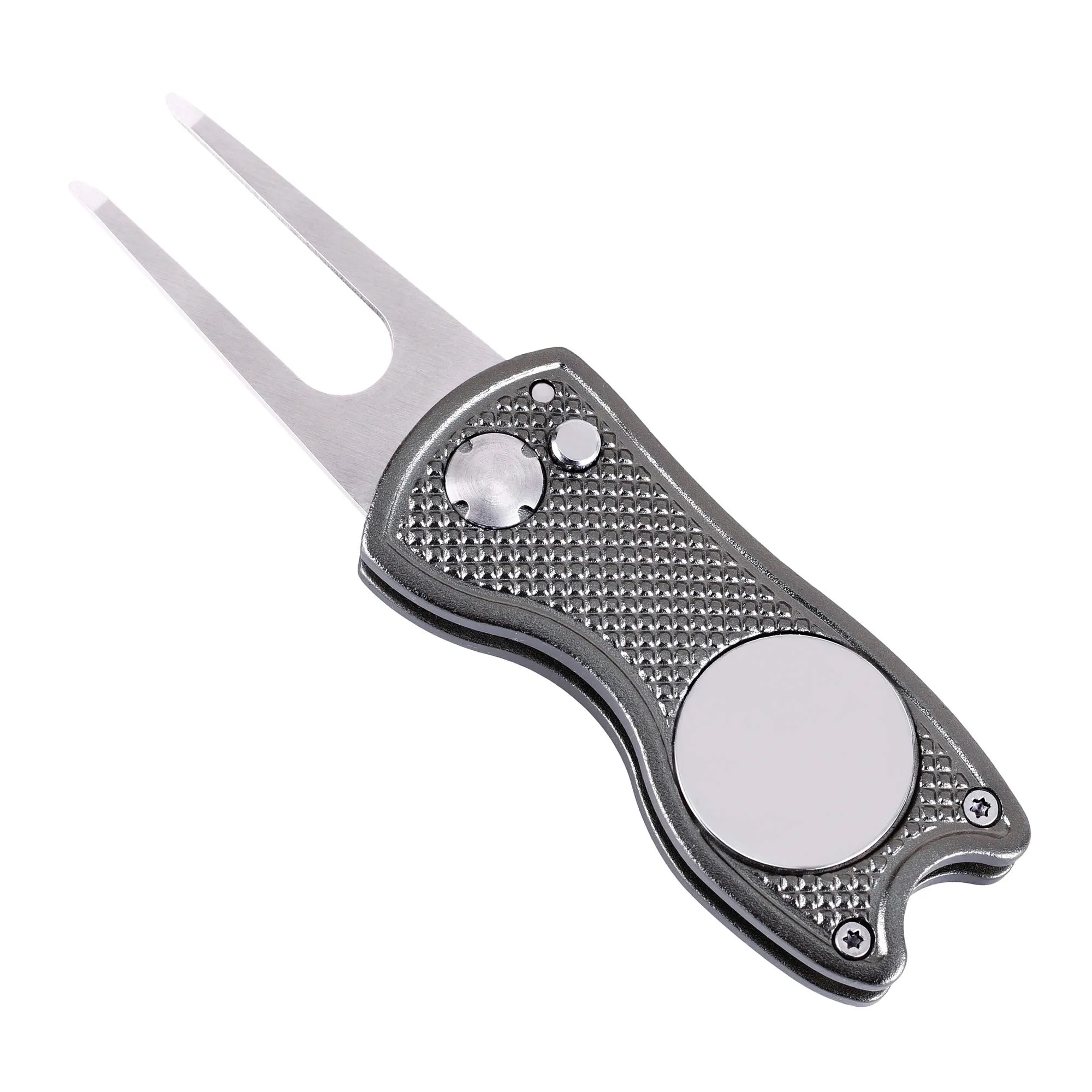 Die Casting Process Foldable Golf Divot Tool With Mark 2
