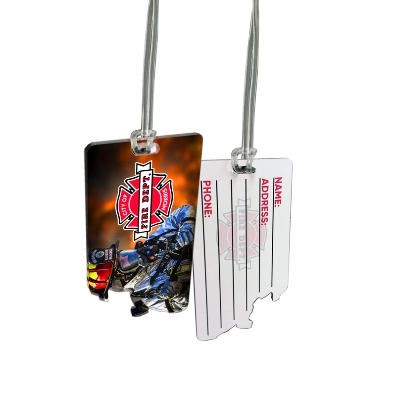 Custom 1/8" Acrylic Write-On Luggage Bag Tag 2