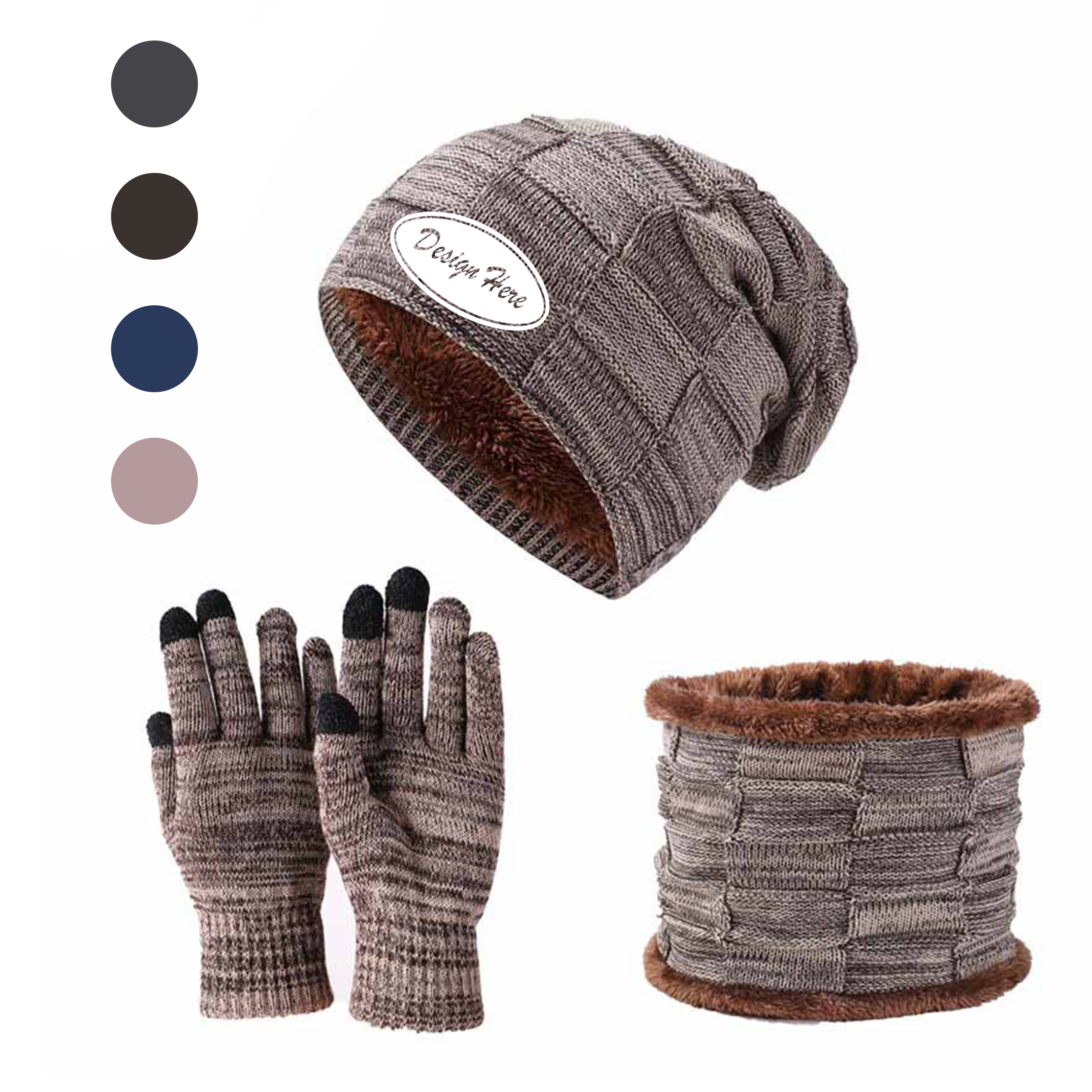 Winter Warmth Set: Knit Hat, Scarf & Gloves 6