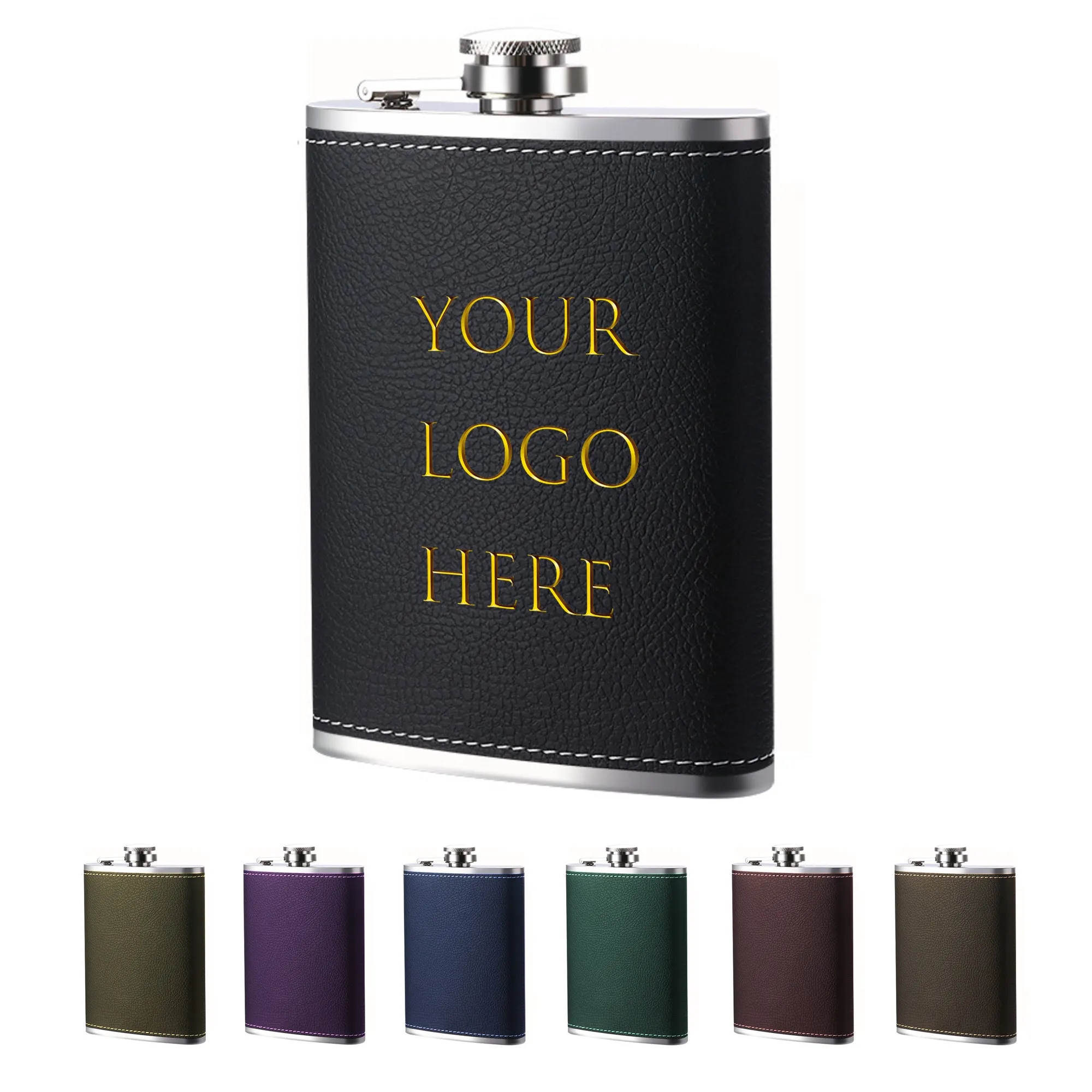 8Oz Portable Stainless Steel Hip Flask MOQ50pcs 1