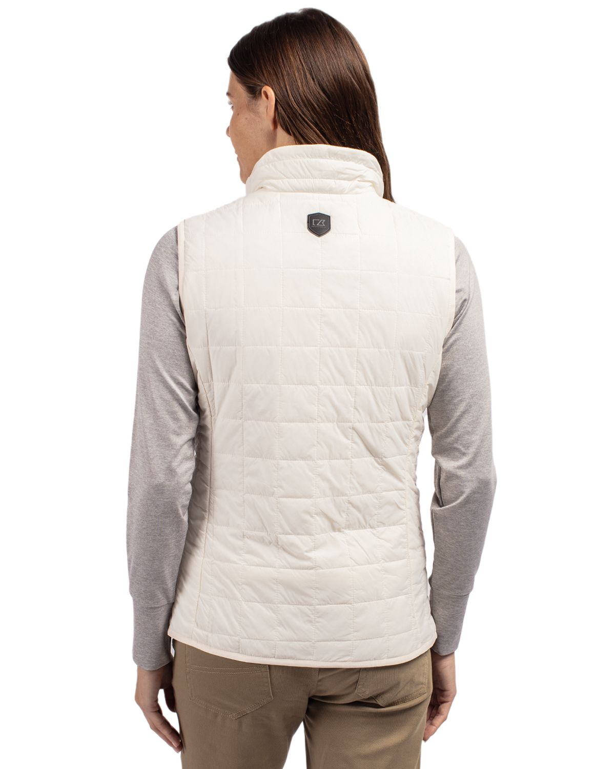 Cutter & Buck Rainier Recycled Insulated Puffer Womens Full Zip Vest 71